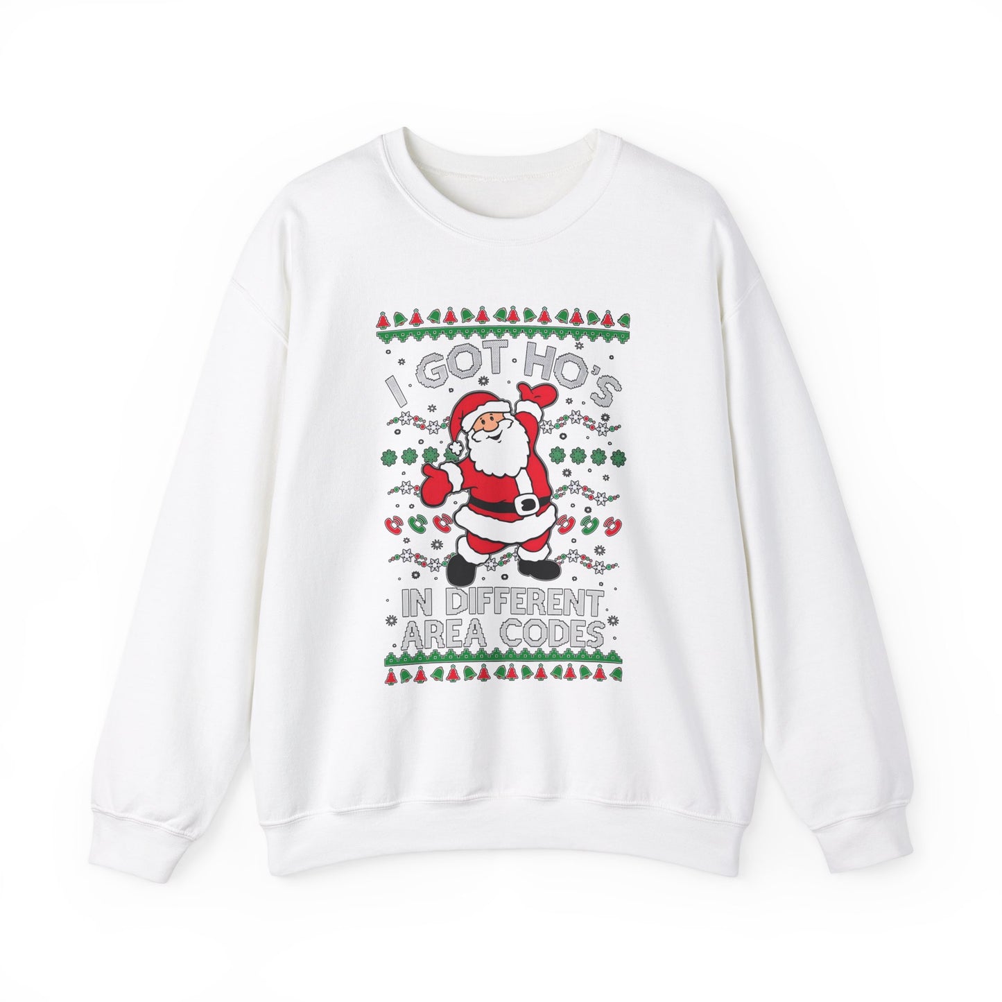 Ho’s In Area Codes Christmas Sweater