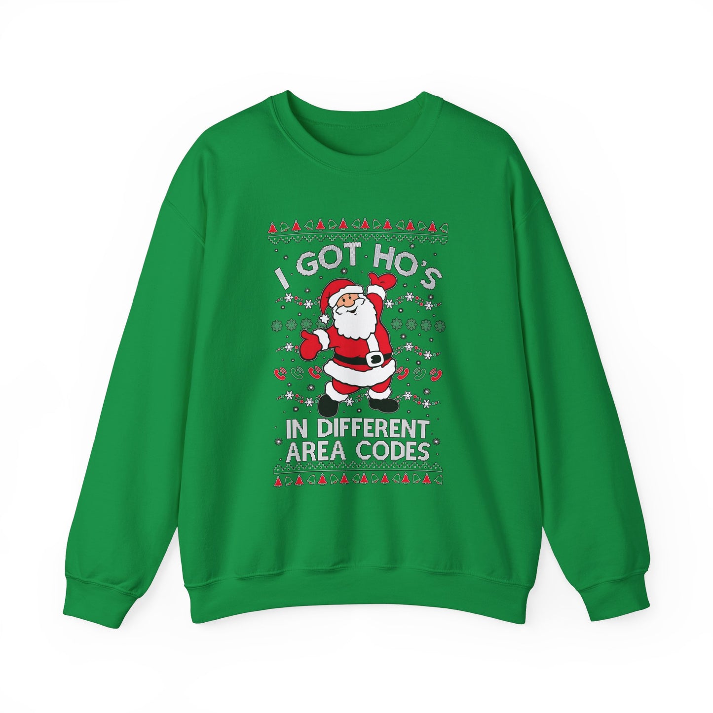 Ho’s In Area Codes Christmas Sweater