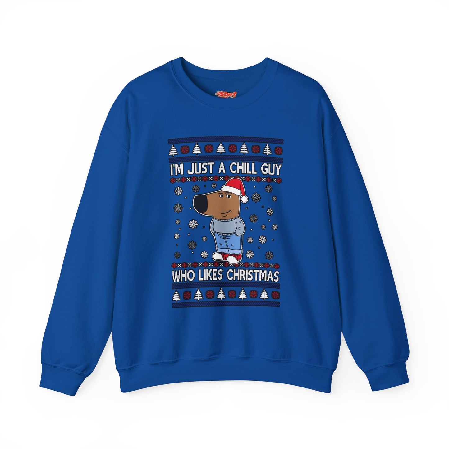 Chill Guy Christmas Sweater