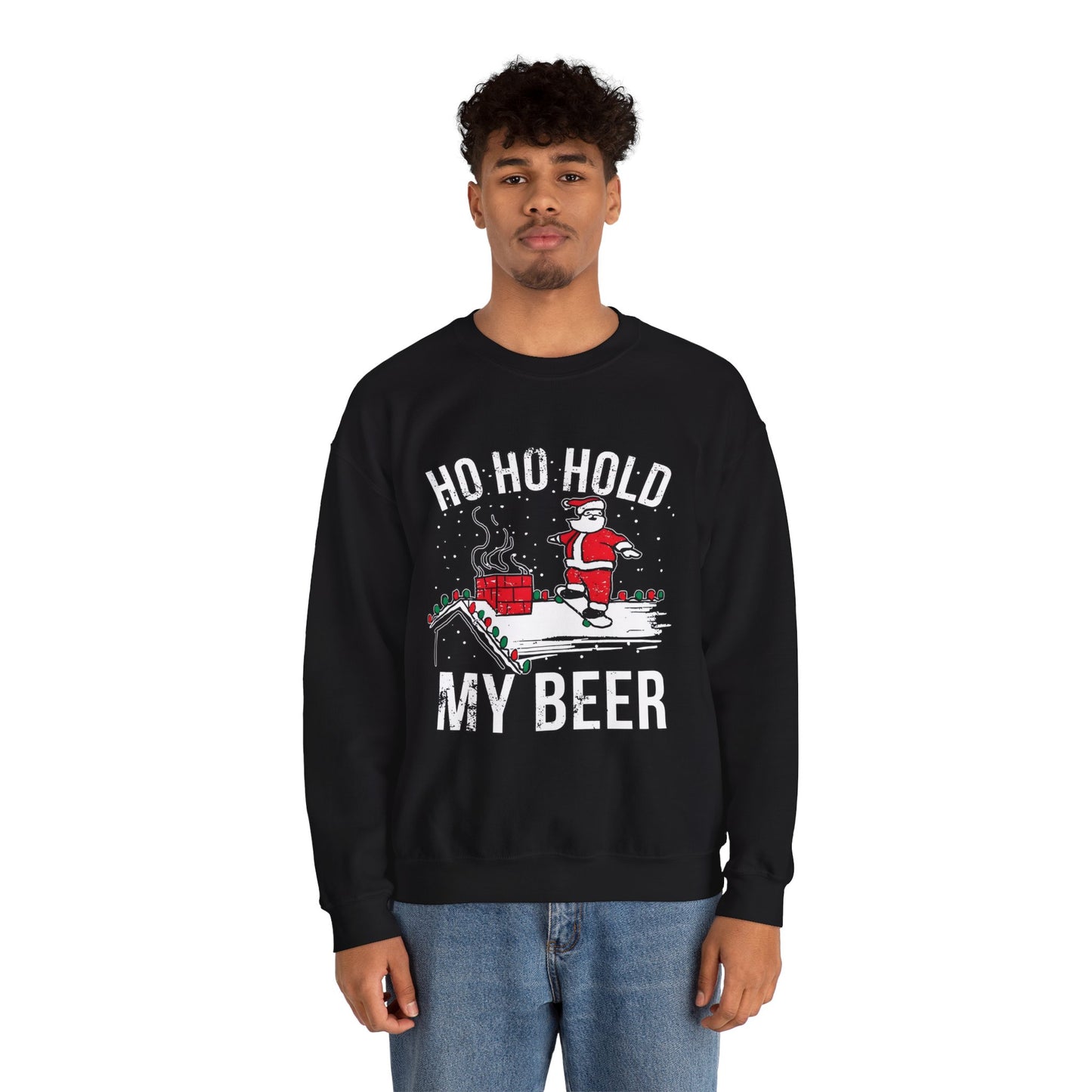 Ho Ho Hold My Beer Ugly Christmas Sweater