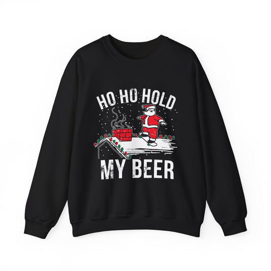 Ho Ho Hold My Beer Ugly Christmas Sweater